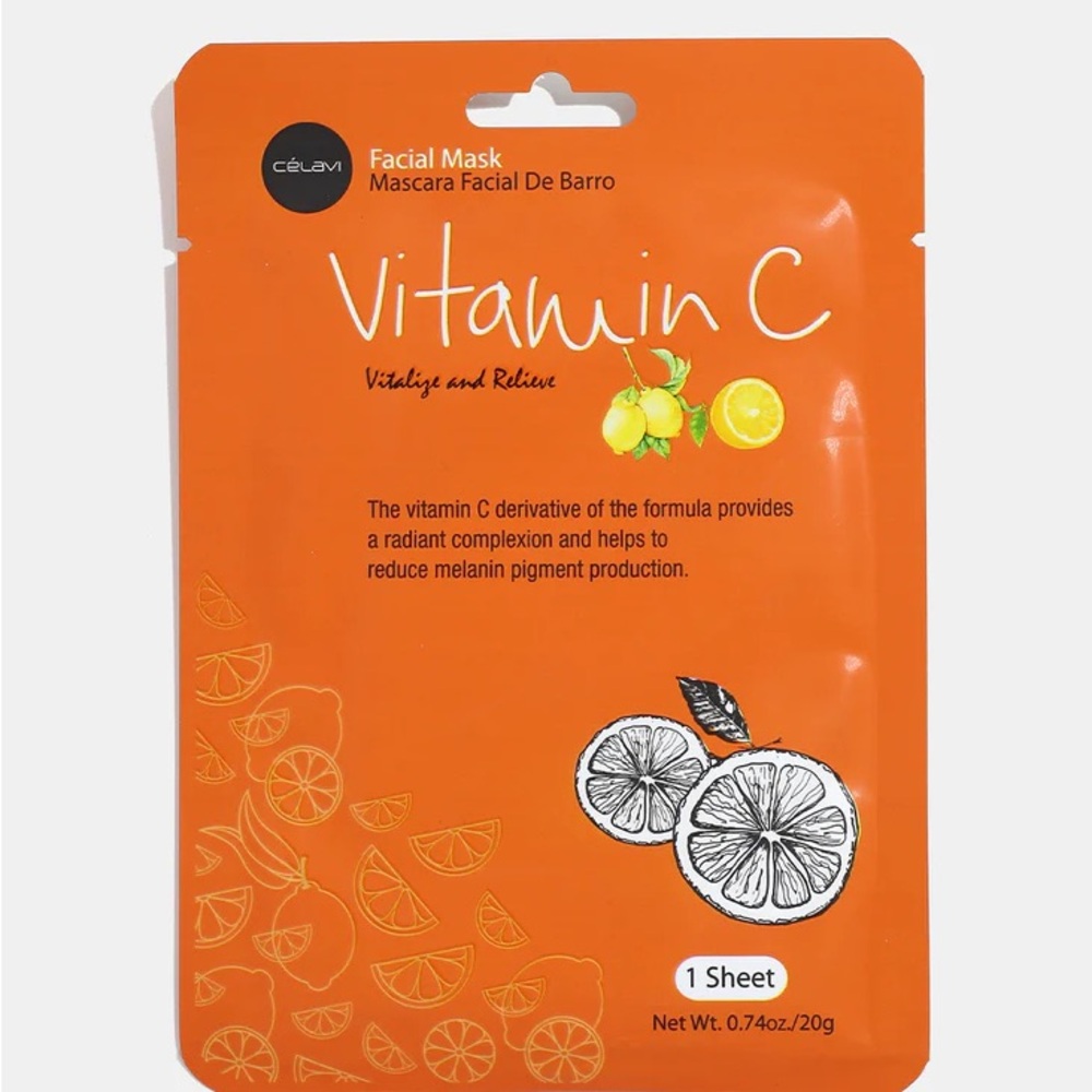 Vitamin C Facial Mask – Brightening Orange Sheet Mask